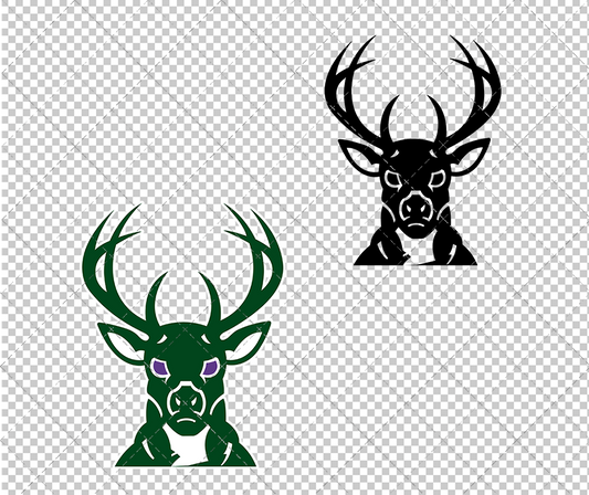 Milwaukee Bucks Alternate 1999 002, Svg, Dxf, Eps, Png - SvgShopArt