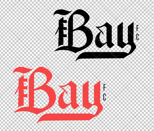 Bay FC Wordmark 2003 002, Svg, Dxf, Eps, Png