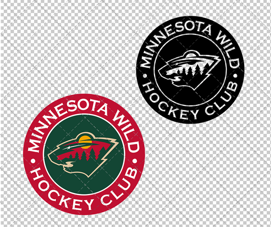 Minnesota Wild Circle 2013, Svg, Dxf, Eps, Png - SvgShopArt