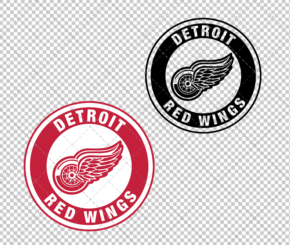 Detroit Red Wings Circle 1983, Svg, Dxf, Eps, Png - SvgShopArt