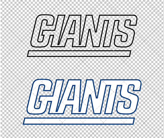 New York Giants Wordmark 2000 003, Svg, Dxf, Eps, Png - SvgShopArt