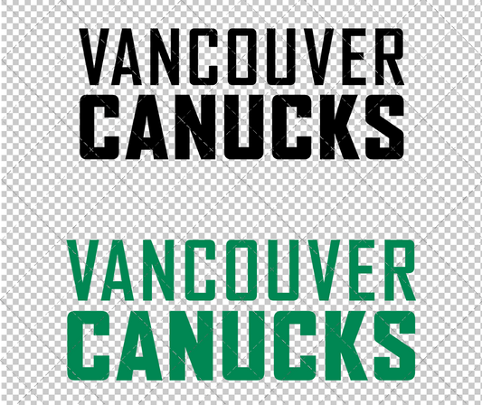 Vancouver Canucks Wordmark 2007 002, Svg, Dxf, Eps, Png - SvgShopArt