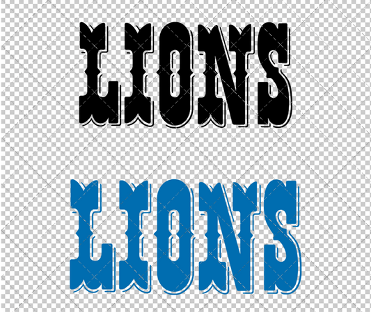 Detroit Lions Wordmark 1972, Svg, Dxf, Eps, Png - SvgShopArt