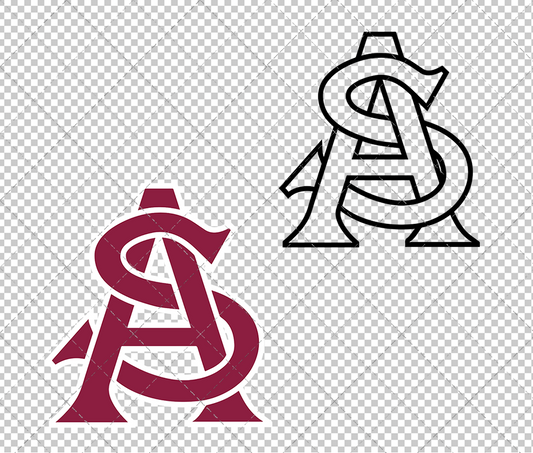 Arizona State Sun Devils Cap 2012, Svg, Dxf, Eps, Png - SvgShopArt