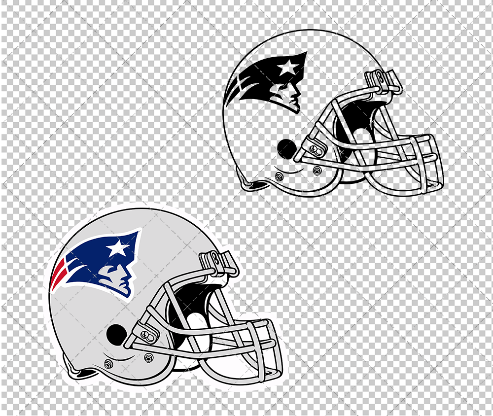 New England Patriots Helmet 1993 002, Svg, Dxf, Eps, Png - SvgShopArt