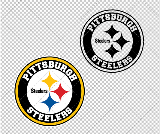 Pittsburgh Steelers Circle 1988 002, Svg, Dxf, Eps, Png - SvgShopArt