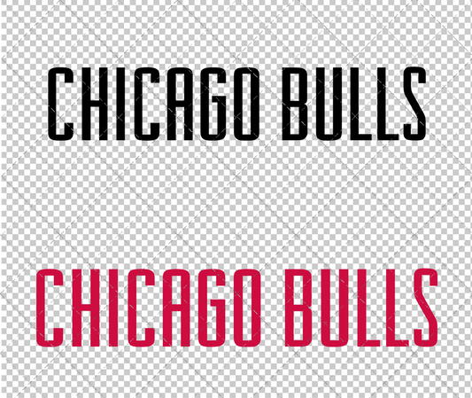 Chicago Bulls Wordmark Concept 1972, Svg, Dxf, Eps, Png - SvgShopArt