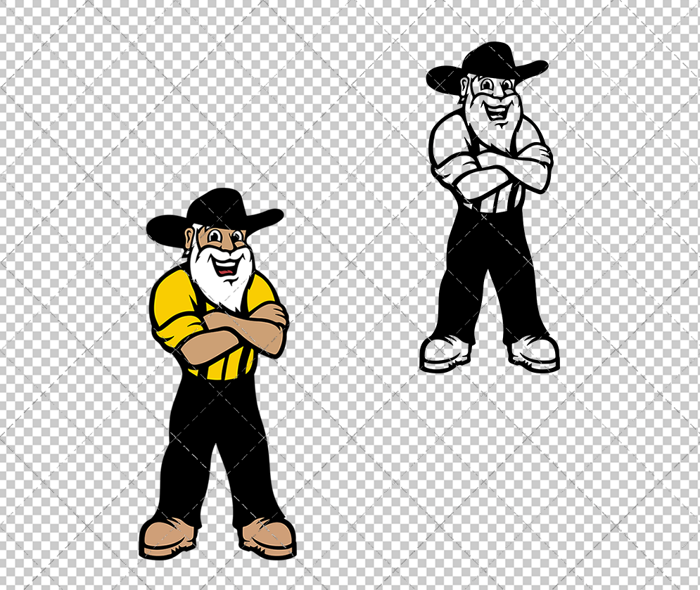 Appalachian State Mountaineers Mascot Yosef 2013 003, Svg, Dxf, Eps, Png - SvgShopArt