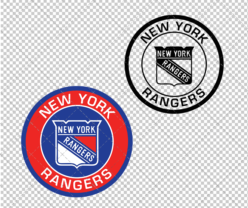 New York Rangers Circle 1999 003, Svg, Dxf, Eps, Png - SvgShopArt