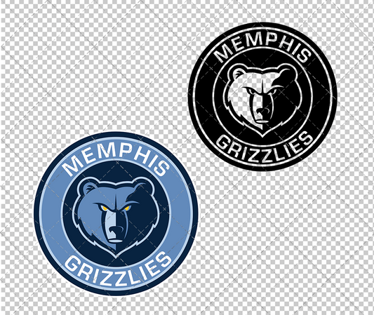 Memphis Grizzlies Circle 2004, Svg, Dxf, Eps, Png - SvgShopArt