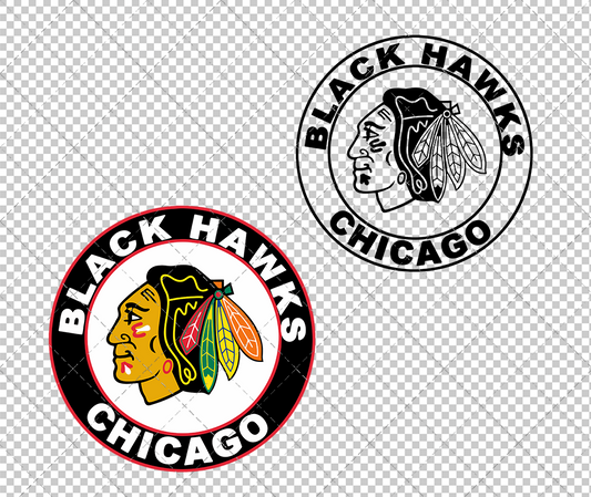 Chicago Blackhawks Circle 1999, Svg, Dxf, Eps, Png - SvgShopArt