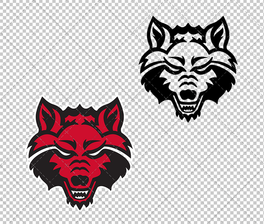 Arkansas State Red Wolves 2015, Svg, Dxf, Eps, Png - SvgShopArt