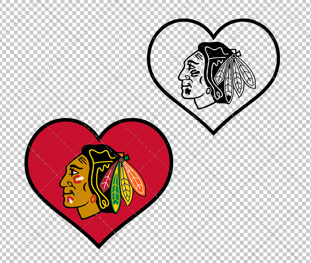 Chicago Blackhawks Concept 1999, Svg, Dxf, Eps, Png - SvgShopArt