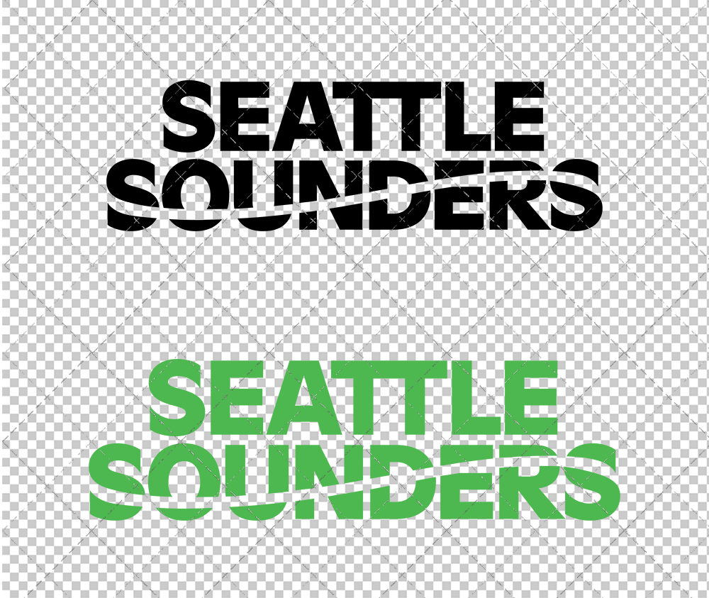 Seattle Sounders FC Wordmark 2024 002, Svg, Dxf, Eps, Png - SvgShopArt