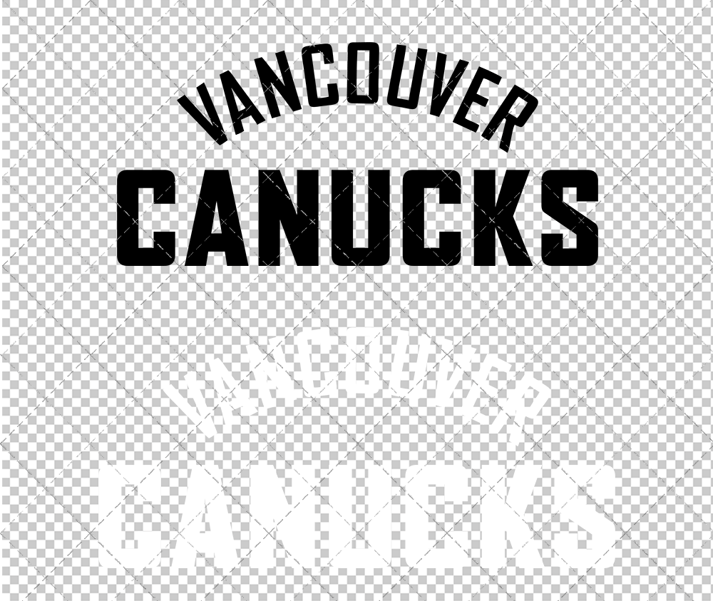 Vancouver Canucks Wordmark 2007 006, Svg, Dxf, Eps, Png - SvgShopArt