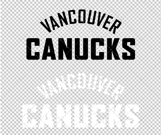 Vancouver Canucks Wordmark 2007 006, Svg, Dxf, Eps, Png - SvgShopArt