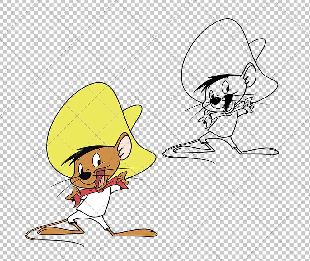 Speedy Gonzales - Looney Tunes, Svg, Dxf, Eps, Png - SvgShopArt