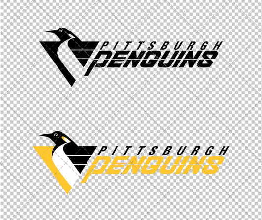 Pittsburgh Penguins Alternate 1992, Svg, Dxf, Eps, Png - SvgShopArt