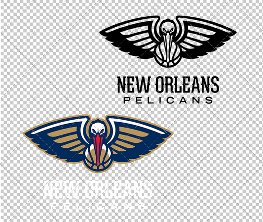 New Orleans Pelicans Secondary 2023, Svg, Dxf, Eps, Png - SvgShopArt