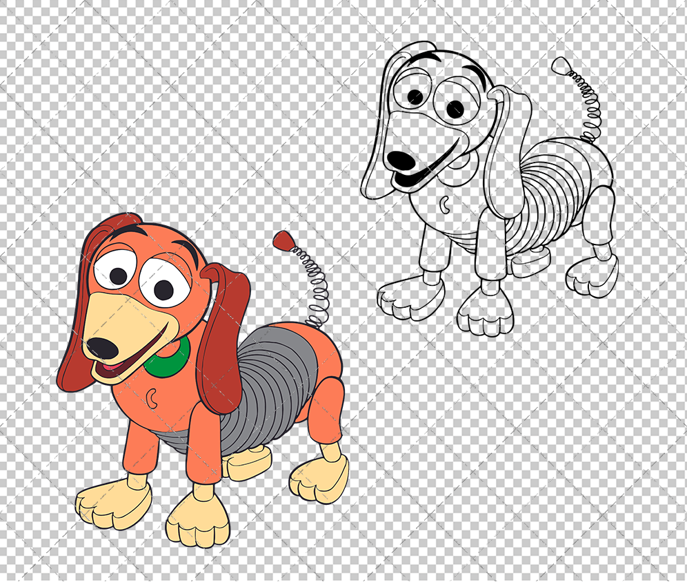 Slinky - Toy Story, Svg, Dxf, Eps, Png - SvgShopArt