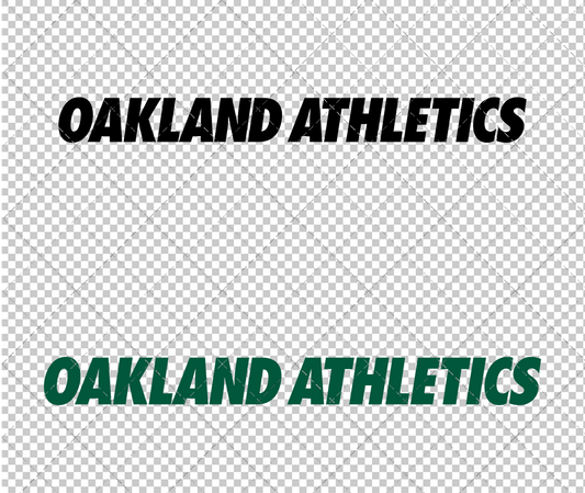 Oakland Athletics Wordmark 1982, Svg, Dxf, Eps, Png - SvgShopArt