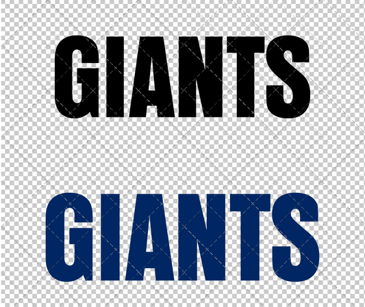 New York Giants Wordmark 1972, Svg, Dxf, Eps, Png - SvgShopArt