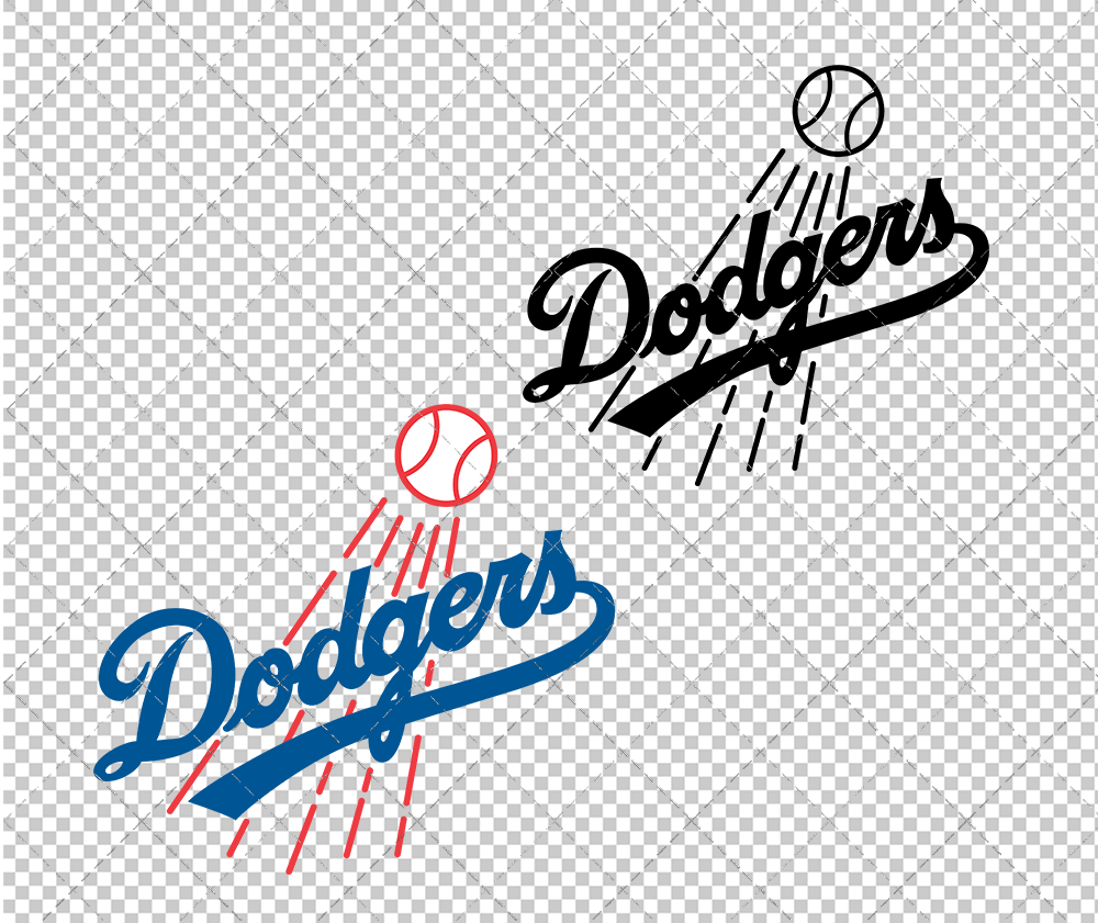 Los Angeles Dodgers 1972, Svg, Dxf, Eps, Png - SvgShopArt