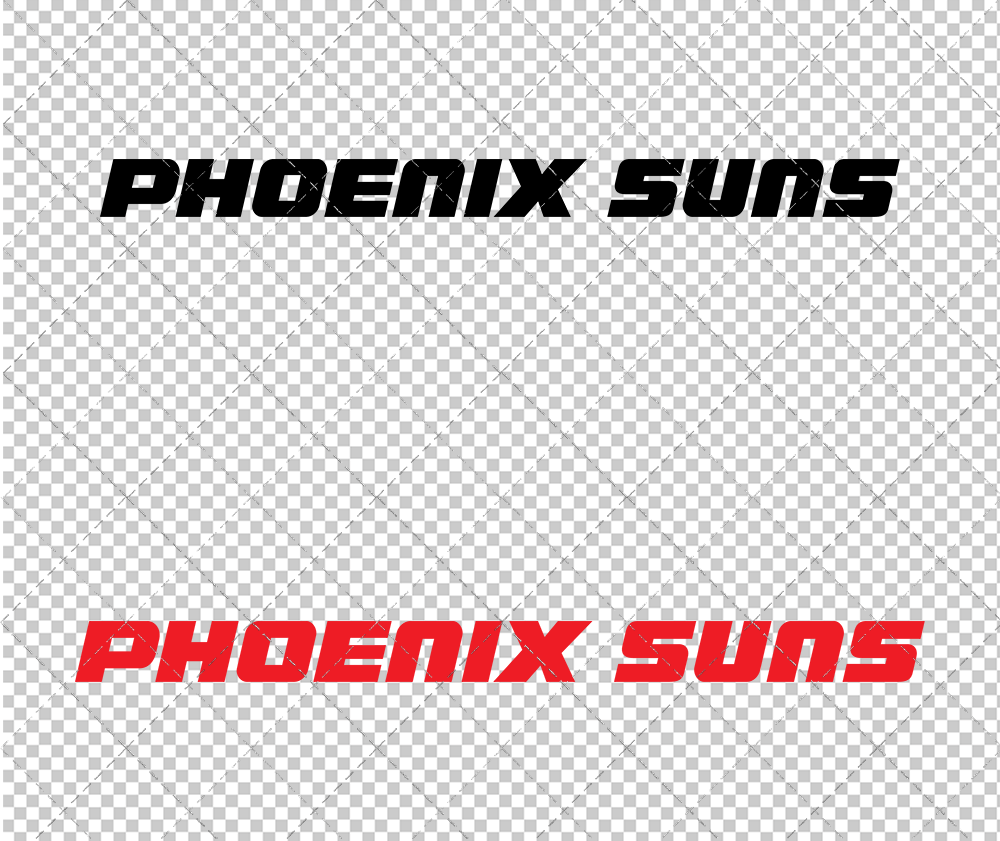 Phoenix Suns Wordmark 1992 002, Svg, Dxf, Eps, Png - SvgShopArt