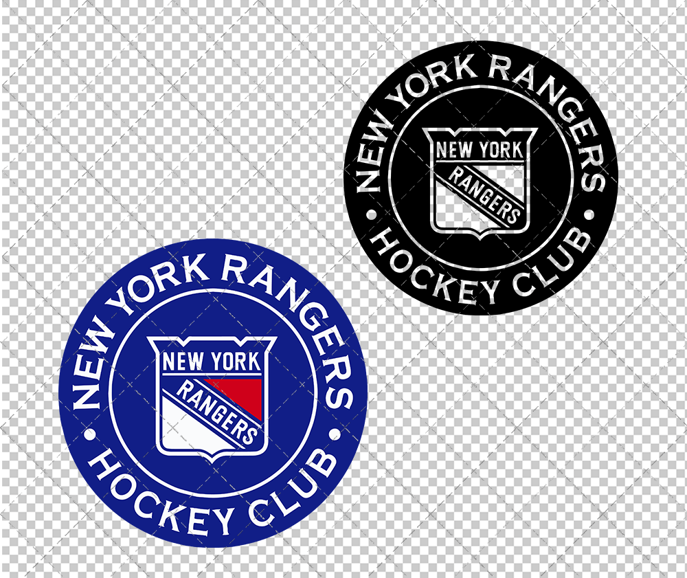 New York Rangers Circle 1999 005, Svg, Dxf, Eps, Png - SvgShopArt