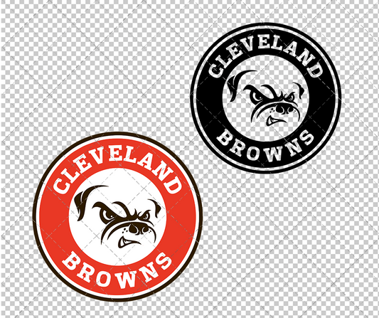 Cleveland Browns Circle 2015 003, Svg, Dxf, Eps, Png - SvgShopArt