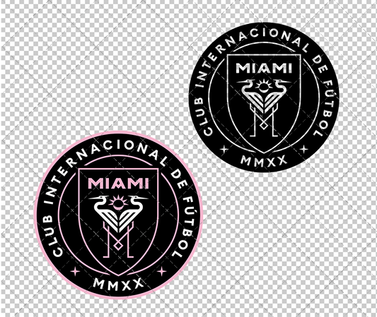 Inter Miami F.C. 2020, Svg, Dxf, Eps, Png - SvgShopArt