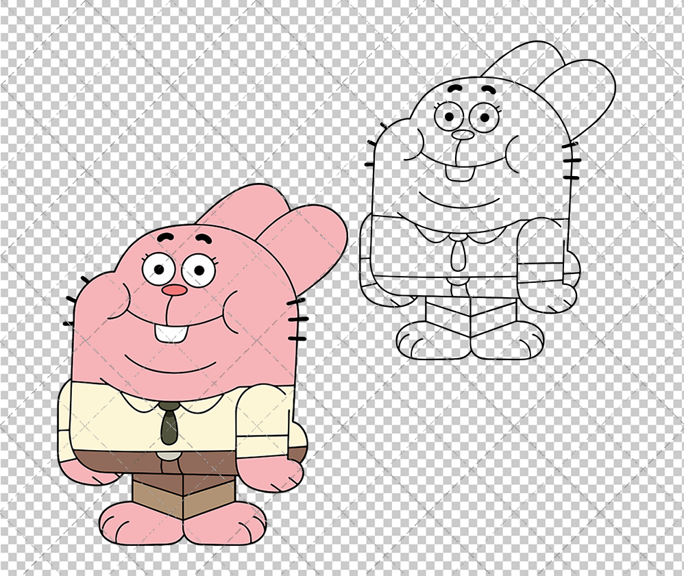 Richard Watterson - The Amazing World of Gumball, Svg, Dxf, Eps, Png - SvgShopArt