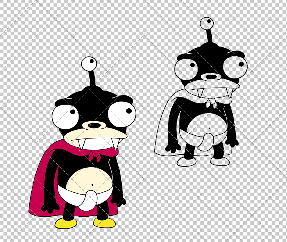 Lord Nibbler - Futurama 002, Svg, Dxf, Eps, Png - SvgShopArt