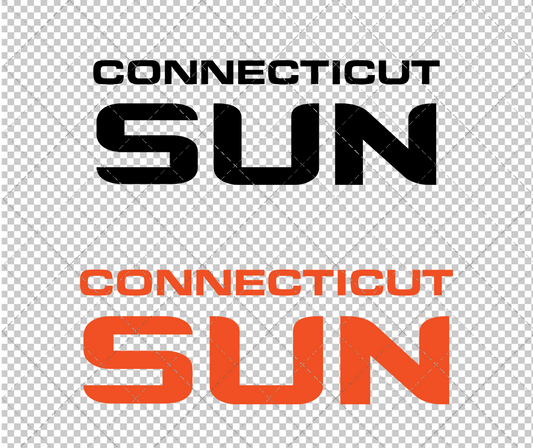 Connecticut Sun Wordmark 2021, Svg, Dxf, Eps, Png - SvgShopArt
