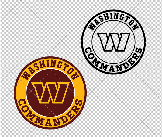 Washington Commanders Circle 2022, Svg, Dxf, Eps, Png - SvgShopArt