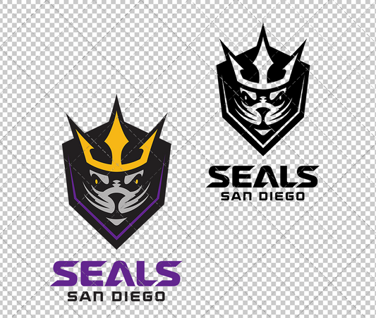 San Diego Seals 2018, Svg, Dxf, Eps, Png - SvgShopArt