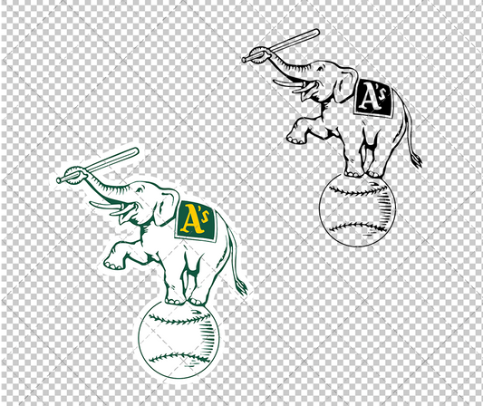 Oakland Athletics Alternate 1988 002, Svg, Dxf, Eps, Png - SvgShopArt