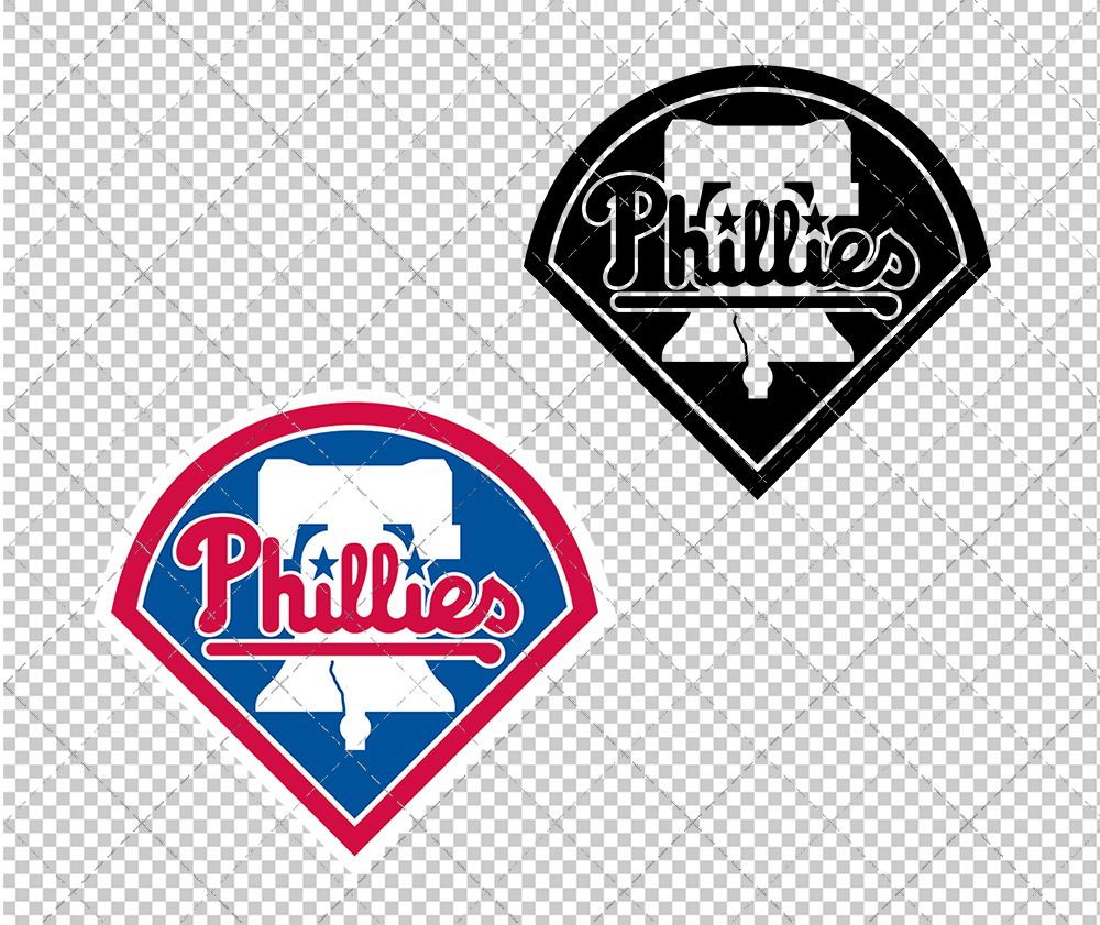 Philadelphia Phillies 1992, Svg, Dxf, Eps, Png - SvgShopArt