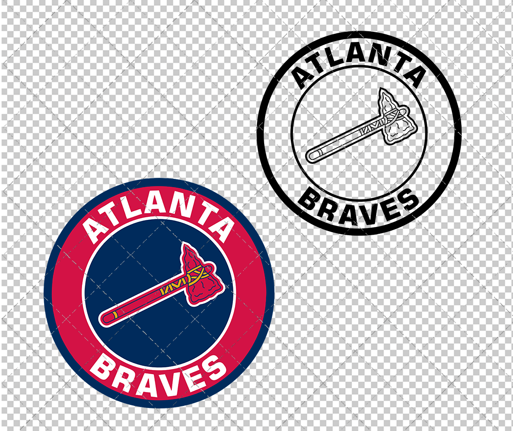 Atlanta Braves Circle 2017, Svg, Dxf, Eps, Png - SvgShopArt