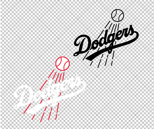 Los Angeles Dodgers Secondary 1968, Svg, Dxf, Eps, Png - SvgShopArt
