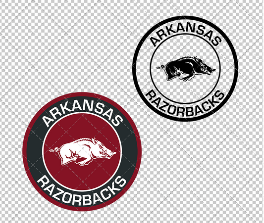 Arkansas Razorbacks Circle 2014, Svg, Dxf, Eps, Png - SvgShopArt