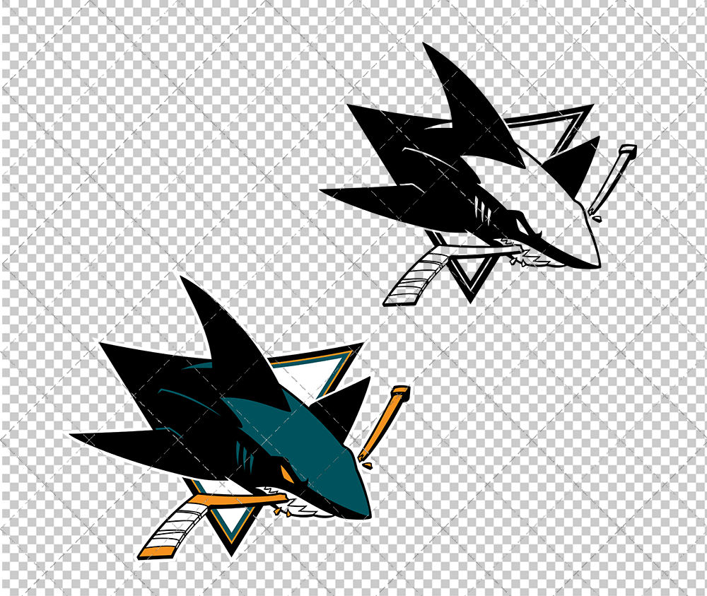 San Jose Sharks 2007, Svg, Dxf, Eps, Png - SvgShopArt