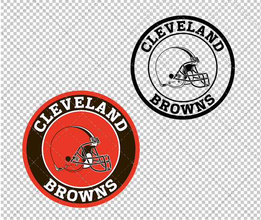 Cleveland Browns Circle 2015, Svg, Dxf, Eps, Png - SvgShopArt