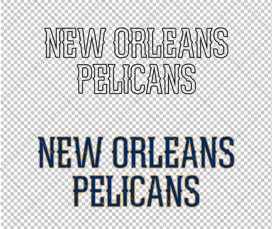 New Orleans Pelicans Wordmark 2013, Svg, Dxf, Eps, Png - SvgShopArt