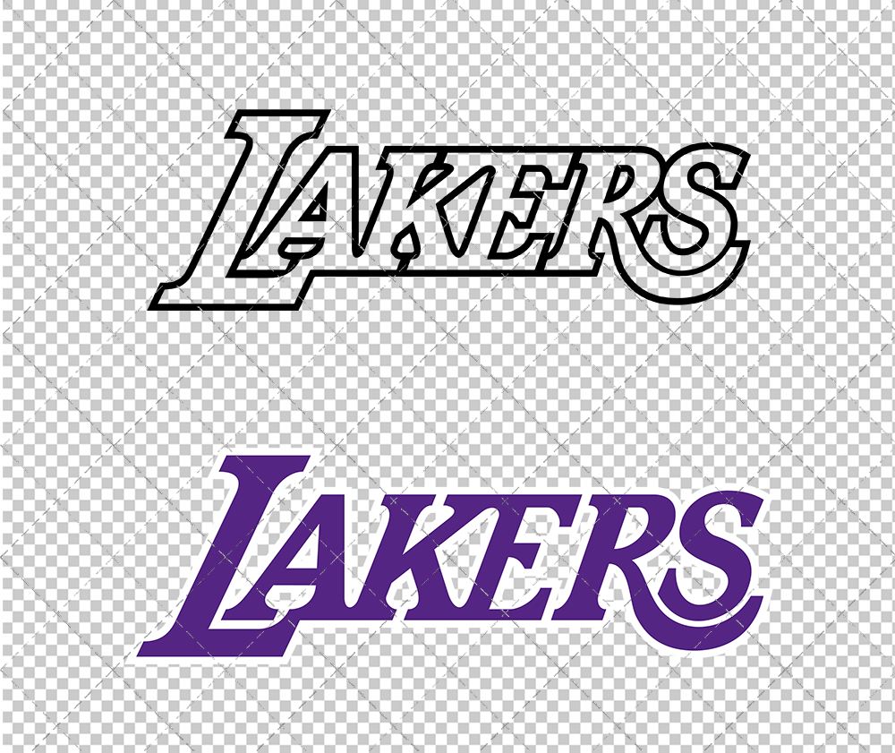 Los Angeles Lakers Jersey 2001 003, Svg, Dxf, Eps, Png - SvgShopArt