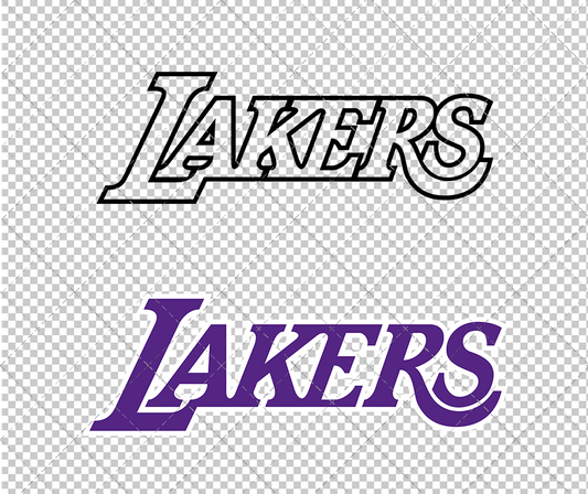 Los Angeles Lakers Jersey 2001 003, Svg, Dxf, Eps, Png - SvgShopArt