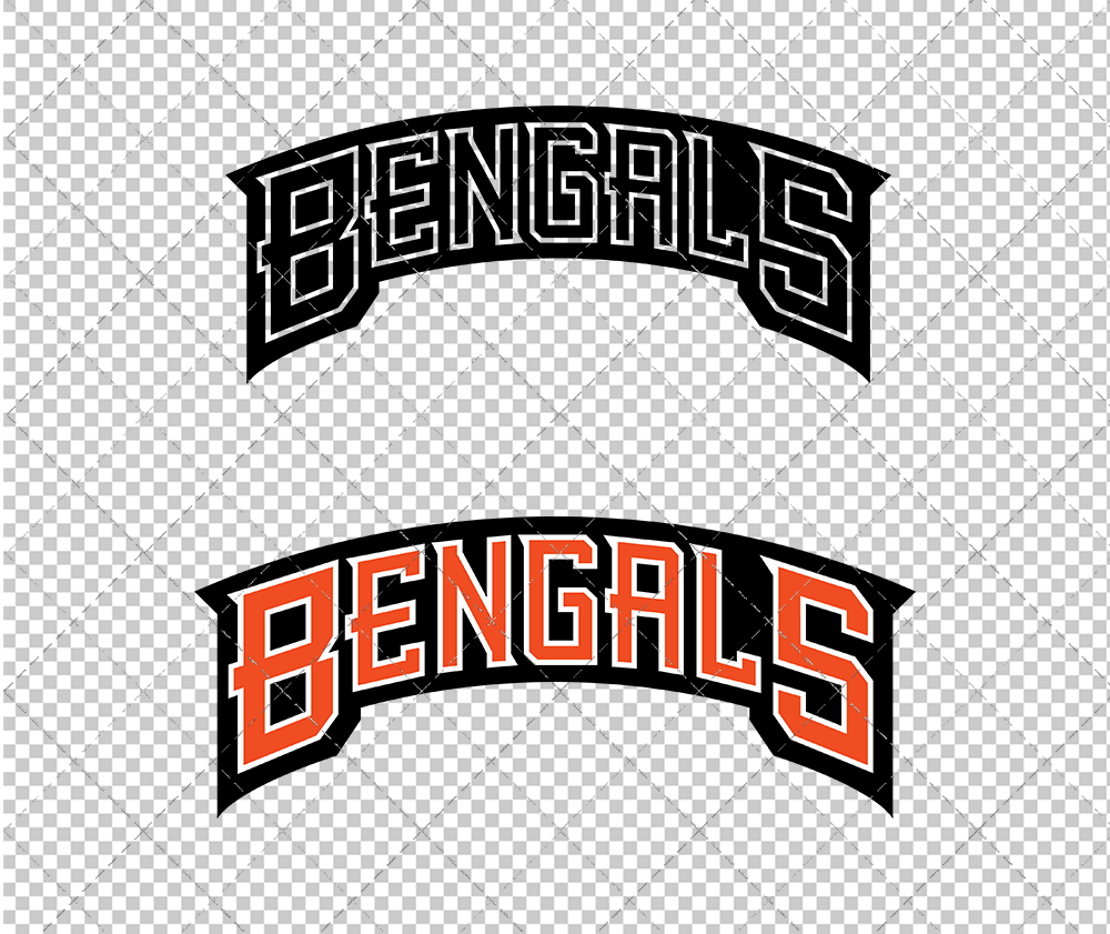 Cincinnati Bengals Wordmark 1997 002, Svg, Dxf, Eps, Png - SvgShopArt