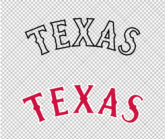 Texas Rangers Jersey 1994, Svg, Dxf, Eps, Png - SvgShopArt