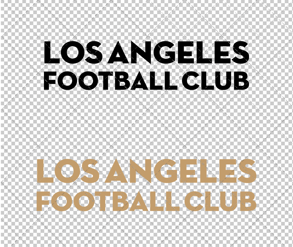 Los Angeles FC Wordmark 2018, Svg, Dxf, Eps, Png - SvgShopArt