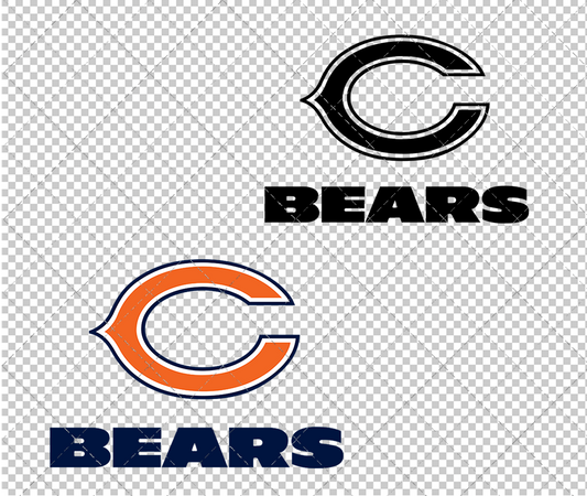 Chicago Bears Alternate 2000 003, Svg, Dxf, Eps, Png - SvgShopArt